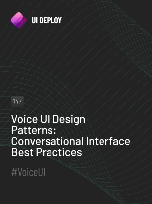 Voice UI Design Patterns: Conversational Interface Best Practices - UI ...