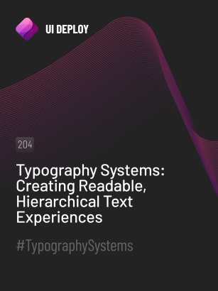 Typography Systems: Creating Readable, Hierarchical Text Experiences ...