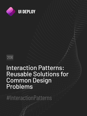 Interaction Patterns: Reusable Solutions for Common Design Problems