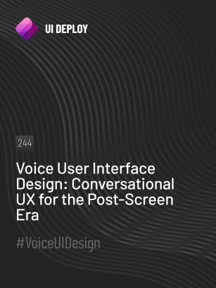 Voice User Interface Design: Conversational UX for the Post-Screen Era ...